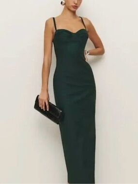 Reformation Black Stormi Dress